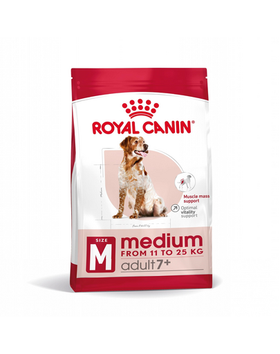 ROYAL CANIN Medium adult 7+  szárazeledel 7 évesnél idősebb kutyáknak, közepes fajtáknak 10 kg