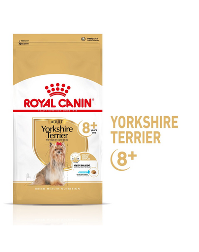 ROYAL CANIN Yorkshire Terrier Adult 8+ száraztáp érett yorkshire terrier kutyáknak 8 éves kor felett 0,5 kg