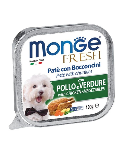 MONGE Fresh Dog Csirke- és zöldségpástétom 100 g