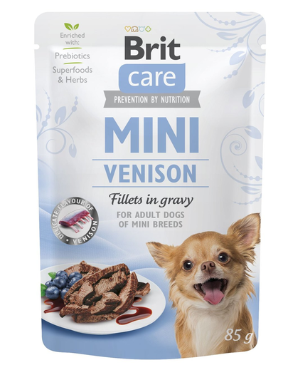 BRIT Care Mini Care Venison fillets in gravy 85g
