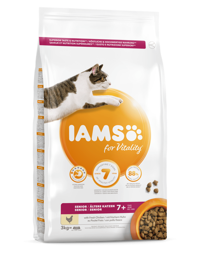 IAMS For Vitality Cat Senior Chicken 3 kg