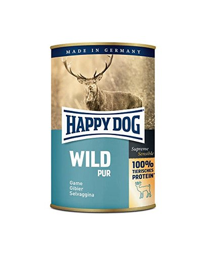HAPPY DOG Wild Pur nedves eledel vadhússal 400 g