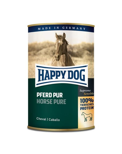 HAPPY DOG Wild Pur nedves takarmány lóhússal 400 g
