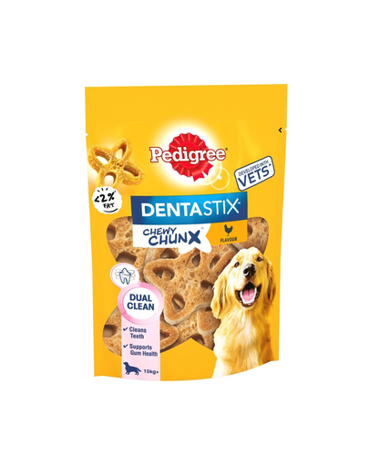 PEDIGREE DentaStix Chewy Chunx Maxi Csirke ízű 68 g fogászati jutalomfalat nagytestű kutyáknak