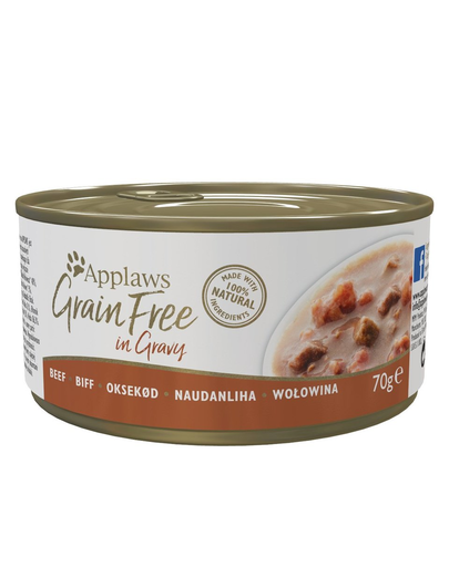APPLAWS Cat Tin Grain Free 70 g nedves macskaeledel sertéshússal szószban