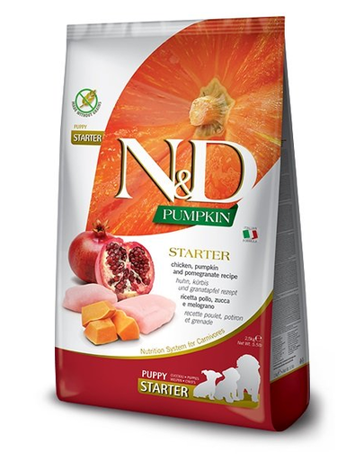 FARMINA N&D Pumpkin Dog Puppy All Breeds chicken & pomegranate 2.5 kg
