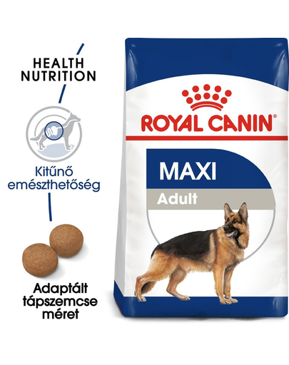 ROYAL CANIN Maxi Adult 30 kg (2x15kg) szárazeledel felnőtt kutyáknak 5 éves korig, nagytestű fajták számára