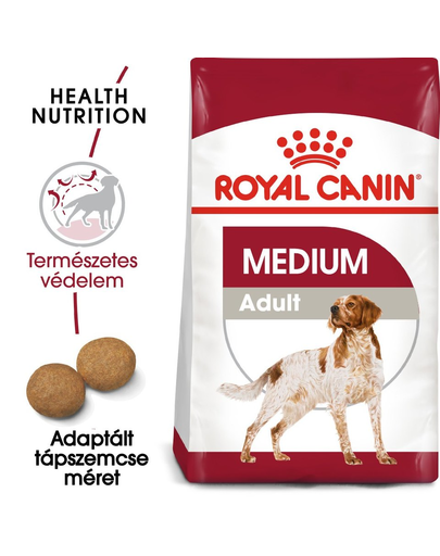ROYAL CANIN Medium Adult 30 kg (2 x 15 kg) szárazeledel felnőtt kutyáknak, közepes fajtáknak