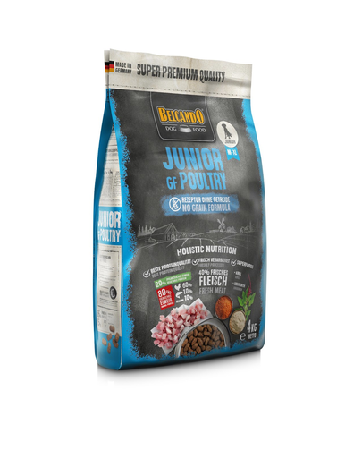 BELCANDO Finest Grain Free Junior Poultry M-XL 4 kg