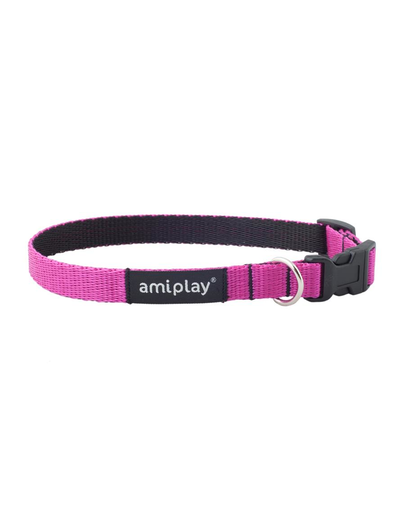 AMIPLAY Twist állítható nyakörv L 35-50 x 2cm Rózsaszín
