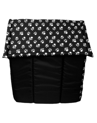 PETSBED Kennel Lair fekete mancsokkal 44 x 38 cm