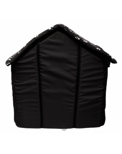 PETSBED Kennel Lair fekete mancsokkal 44 x 38 cm