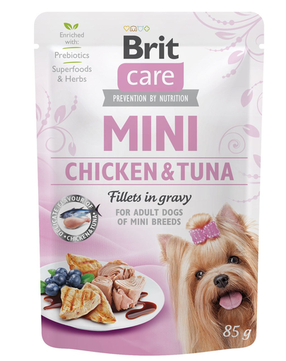 BRIT Care Mini Chicken & Tuna fillets in gravy 85 g