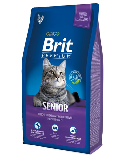 BRIT Premium Cat Senior CSIRKE & CSIRKEMÁJMÁRTÁS 1,5 kg