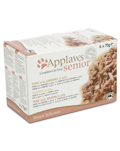 APPLAWS Cat Tin Multipack 4x(6x70g) Senior Selection