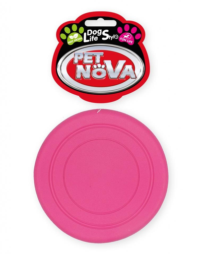 PET NOVA DOG LIFE STYLE Frisbee 18cm rózsaszín, menta ízű