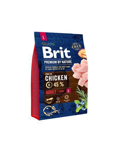 BRIT Premium By Nature Adult Large L Chicken 3 kg