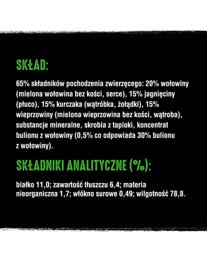 CRAVE 24 x 85g - Bárány- és marhapástétom (teljes értékű gabonamentes nedves eledel felnőtt macskáknak)