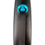 FLEXI Automatikus póráz Black Design L szalag 5 m kék szín