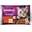 WHISKAS Adult saszetka 4x85g Juicy Jelly Bites nedves macskaeledel marhahússal, csirkével