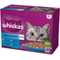 WHISKAS Adult tasak 12x85g Fish Jelly Treats nedves eledel felnőtt macskáknak zselében: lazac, tonhal, tőkehal, fehér halakkal