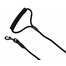 PET NOVA Nylon póráz fogantyúval, zsinór 120 cm / 0,8 cm, fekete