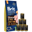 BRIT Premium By Nature Junior Medium M 15 kg + nedves eledel baromfival 6x1240 g