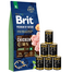 BRIT Premium By Nature Junior Extra Large XL 15 kg + nedves eledel baromfival 6x1240 g