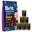 BRIT Premium By Nature Adult Small S 8 kg + nedves eledel baromfival 6x1240 g