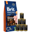 BRIT Premium By Nature Sport 15 kg + nedves eledel baromfival 6x1240 g