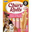 INABA Churu Rolls Chicken 8x12g csirke és lazac wrap kutyáknak
