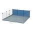 ZOLUX NEOLIFE Neopark tengerimalac ketrec 105x105x35 cm kék