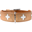 HUNTER Swiss Obroża skórzana rozm. XS (32) 24-28,5/2,6 cm beżowy