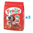 FROLIC Naturally Irresistible 3x2,6 kg félig teljes értékű teljes értékű eledel felnőtt kutyáknak friss marhahússal