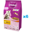 WHISKAS Junior 6x1,4 kg száraz teljes értékű eledel cicáknak finom csirkével