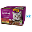 WHISKAS Adult Pure Delight Lédús falatokat zselében 48x85 g darabok marhahússal, csirkével, bárányhússal, baromfival felnőtt macskáknak