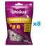WHISKAS Groom and Care 8x45 g csirkés jutalomfalat macskáknak