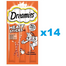 DREAMIES Meaty Sticks pálcika ízletes csirkével felnőtt macskáknak 14x30 g