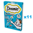 DREAMIES Creamy kiegészítő eledel ízletes lazaccal macskáknak 44x10 g