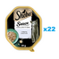 SHEBA Sauce Collection 22x85 g nedves teljes értékű eledel felnőtt macskáknak, borjúhússal, mártásban, felvágva