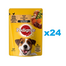 PEDIGREE Adult tasak 24x100g nedves eledel felnőtt kutyáknak csirkedarabokkal és zöldségekkel mártásban