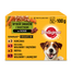 PEDIGREE Adult Ízválaszték zöldségekkel mártásban 12x100g nedves eledel felnőtt kutyáknak csirkével, marhahússal, pulykával, báránnyal