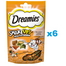 DREAMIES ShakeUps Multivitamins 6x55g csirke, kacsa és macskamenta csemege macskáknak