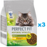 PERFECT FIT Natural Vitality száraz teljes értékű eledel felnőtt macskáknak csirkével és pulykával 3x2,4 kg