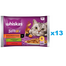 WHISKAS Adult tasak 52x85g Rural Flavours Collection nedves macskaeledel mártásos darabokban bárányhússal, csirkével és sárgarépával, marhahússal és baromfival