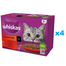 WHISKAS Adult tasak 48x85g Classic Meals in Sauce nedves macskaeledel marhahússal, csirkével, bárányhússal, baromfival, szaftos darabokban