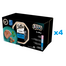 SHEBA Classics Fish Flavours 32x85 g teljes értékű nedves eledel felnőtt macskáknak teriinnel lazaccal, fehér hallal és sárgarépával, tonhallal és zöldségekkel, tőkehallal