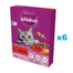 WHISKAS Adult 6x300g szárazeledel felnőtt macskáknak ízletes marhahússal
