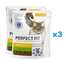 PERFECT FIT Sensitive 1+ 6x750 g pulykában gazdag száraz teljes értékű eledel felnőtt macskák számára
