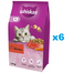 WHISKAS Adult 6x1,4 kg száraz teljes értékű eledel felnőtt macskáknak ízletes marhahússal